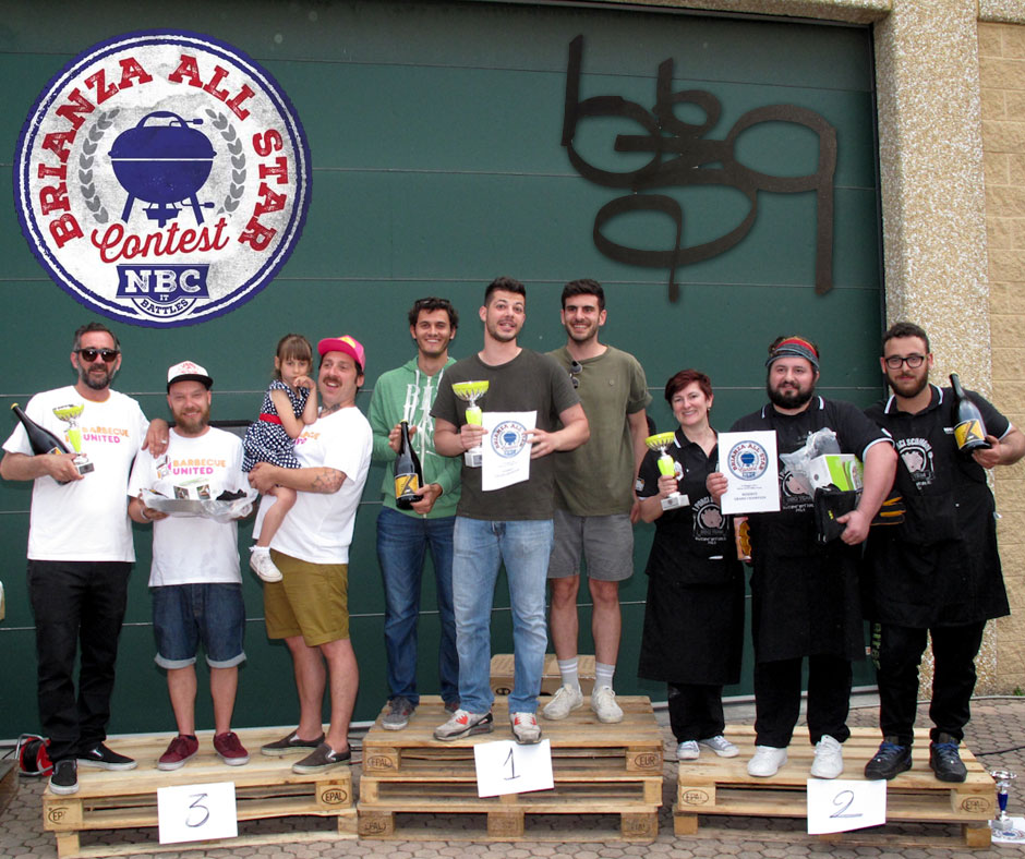 3° posto BBQ United BBQ Team, Grand Champion Furmenton BBQ Team, Reserve Grand Champion I Porci Scomodi BBQ Team