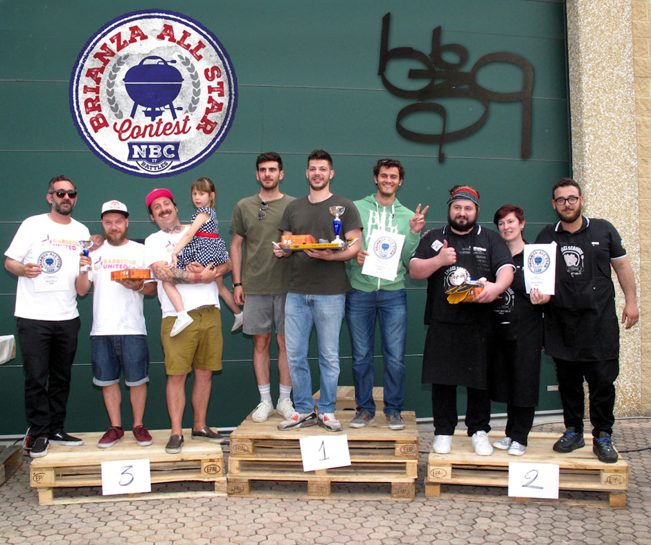 Ribs 3° posto BBQ United BBQ Team, 1° posto Furmenton BBQ Team, 2° posto I Porci Scomodi BBQ Team