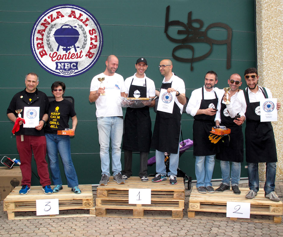 Sandwich 3° posto Gli Gnomi BBQ Team, 1° posto BBQ 2.0 BBQ Team, 2° posto Wild Aroma BBQ Team