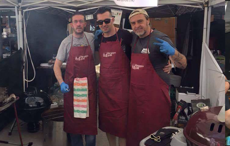 Umbria Pitbutchers BBQ Team (third place - Soliera) - Leonardo di Sciascio, Luca di Felice e Claudio le Rotisseur Nani