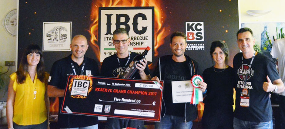 Italian Barbecue Championship 2017 Reserve Champion: Sticky Fingers BBQ Team