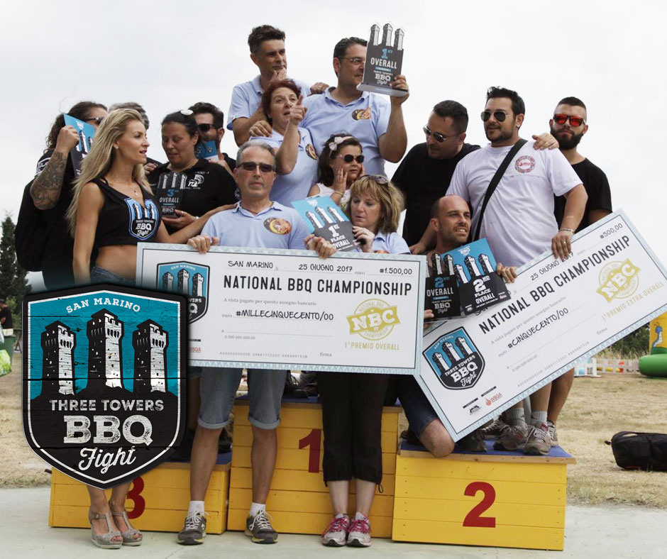 Overall - 1º posto: I Luna Pork, 2º posto: Wild Hogs BBQ e 3º posto: Legio I