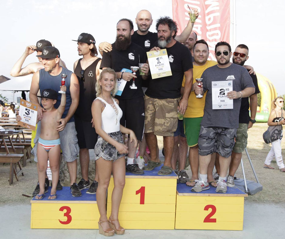 Overall Ribs - 1º posto: S.P.Q.R., 2º posto: Wild Hogs BBQ e 3º posto: 039