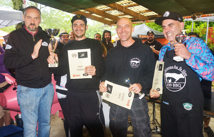 Giacomo Brusa, presidente WBQA Varese e titolare Agricola VA, Raffaele Lico, Luca De Simone,Stefano Molgora - 039 - Grand Champion