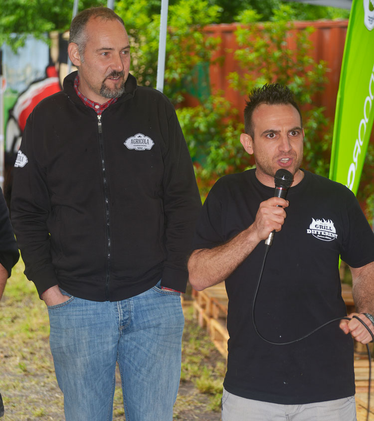 Giacomo Brusa, presidente WBQA Varese e titolare Agricola VA, Mirco Vincenti, Organizzatore Smoke on the Lake