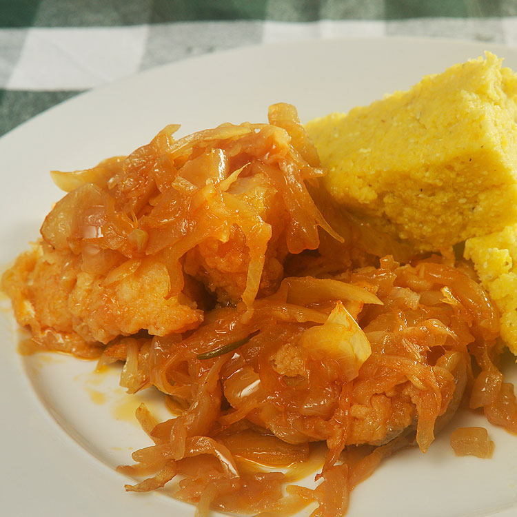 Ricetta per Polenta e merluss (polenta e merluzzo) di Ivrea